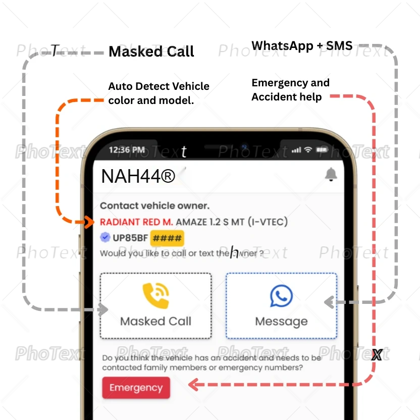 Masked Call / WhatsApp UI